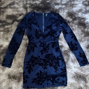 Windsor Navy Floral Dress
